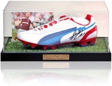 Nikola Vlasic West Ham United Hand Signed Football Boot Display AFTAL COA