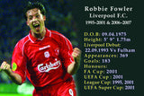 Robbie Fowler Liverpool Hand Signed Football Boot Display AFTAL Photo COA