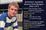 Rodney Marsh Queens Park Rangers Hand Signed Football Boot Presentation AFTAL COA