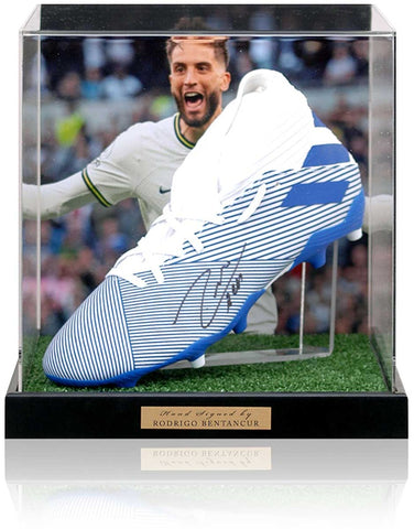 Rodrigo Bentancur Tottenham Hotspur Hand Signed Football Boot Presentation AFTAL COA