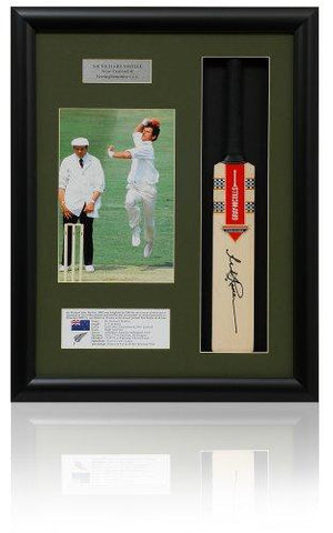 Sir Richard Hadlee MBE New Zealand Hand Signed Mini Cricket Bat AFTAL COA