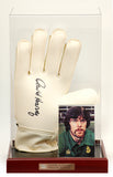 David Harvey Hand Signed Goalkeepers Glove Leeds Photo AFTAL COA