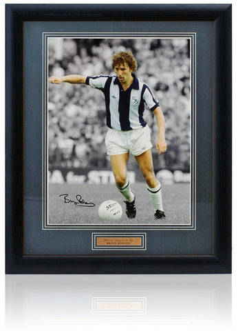 Bryan Robson Hand Signed West Bromwich Albion WBA Photograph AFTAL COA