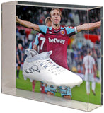 Mark Noble West Ham United Hand Signed  Football Boot Large Display AFTAL COA