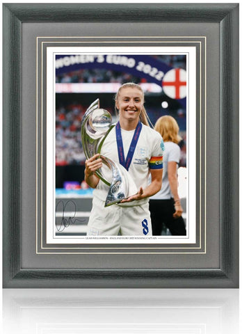 Leah Williamson England Euro Winner 2022 Hand Signed 16x12'' Photograph COA
