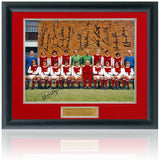 Arsenal 1971 Double Winners Team Photo Hand Signed by 11 Legends AFTAL COA