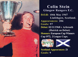 Colin Stein Rangers Hand Signed Football Boot Display AFTAL COA