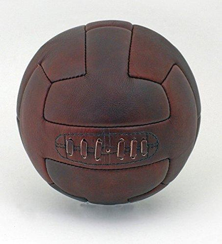 Vintage Leather 1930's style leather T-Bar hand stitched size 5 Football ball