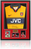 Paul Merson Arsenal Legend Hand Signed Rare Retro Away Shirt AFTAL COA