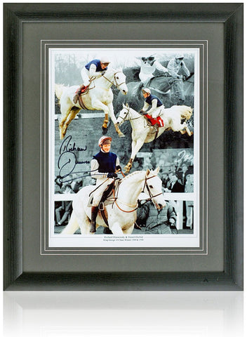 Richard Dunwoody Hand Signed Horse Racing Legend 16x12'' Desert Orchid Montage COA