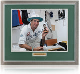 Michael Vaughan Cricket Legend Hand Signed 16x12'' England 2005 Ashes Photograph COA