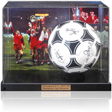 Liverpool F.C 1978 European Cup Winning Squad Hand Signed by 8 Football Display COA