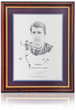 Geoff Hurst West Ham United Legend Hand Signed 16x12'' Art Print AFTAL COA