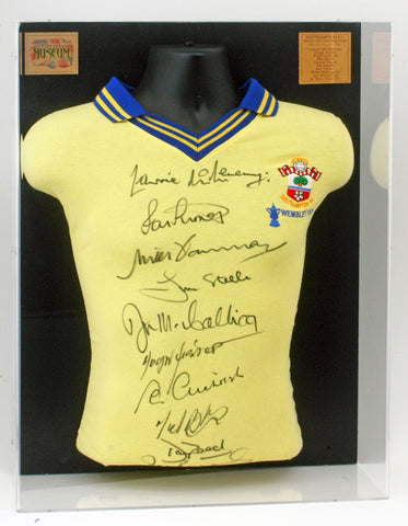 Southampton 1976 team signed FA Cup Final shirt