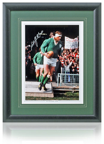 Willie John McBride Rugby Legend Hand Signed Ireland 16x12" Photograph COA