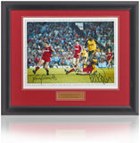 Paul Merson and Perry Groves Arsenal 1989 Hand Signed 16x12" Photograph AFTAL COA