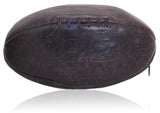 PU Leather Rugby Ball Wash Bag (Retro)