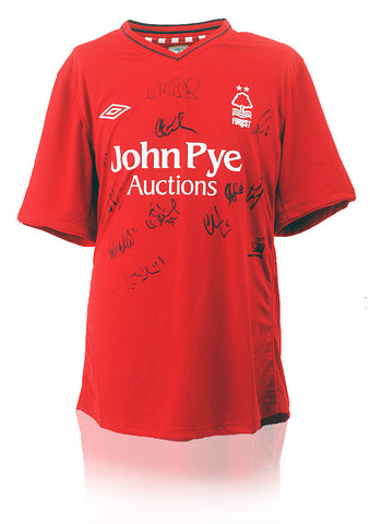 Nottingham Forest 2012/13 Squad Hand Signed by 13 Home Shirt AFTAL COA