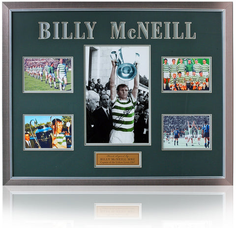 Billy McNeill Celtic Lisbon Lions hand signed Presentation AFTAL COA