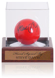 Steve Davis Snooker Legend Hand Signed Red Ball AFTAL Photo Proof COA