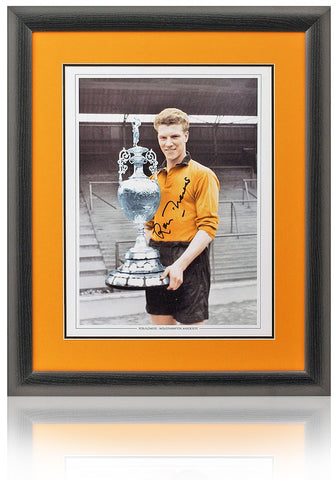 Ron Flowers Wolverhampton Wanderers Legend Hand Signed 16x12" Photograph COA