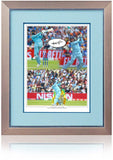 Jason Roy England Cricket World Cup 2019 Winner Hand Signed 16x12" Montage COA