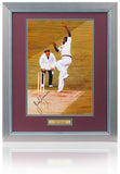 Joel Garner Cricket Legend Hand Signed 16x12'' West Indies Photograph AFTAL COA