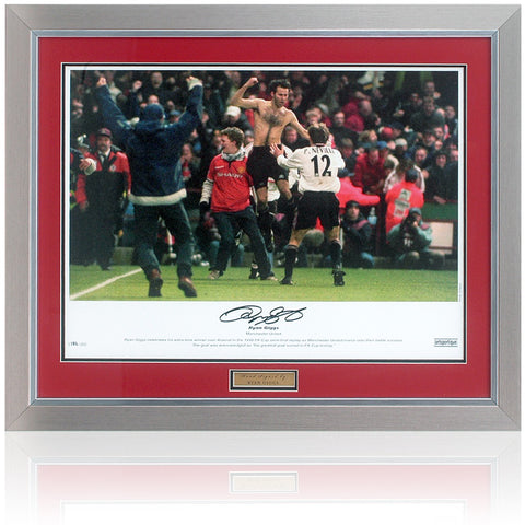 Ryan Giggs Manchester United Legend Hand Signed Limited Edition Art Print COA