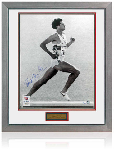 Sebastian Coe Olympic Legend Hand Signed 1984 Los Angeles 20x16'' Photograph COA