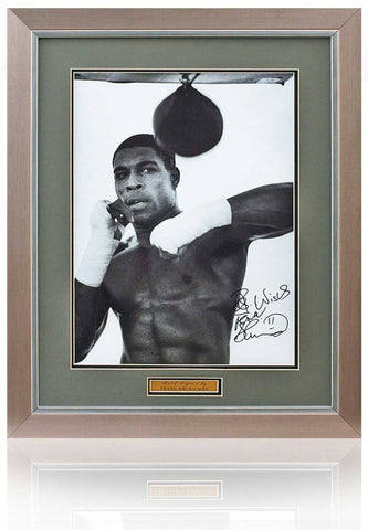 Frank Bruno Boxing Legend Hand Signed 16x12'' Photograph AFTAL COA