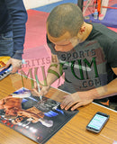 Chris Eubank Jr vs Billy Joe Saunders Hand Signed 16x12'' Boxing Photograph COA
