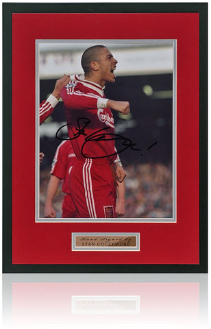 Stan Collymore Hand Signed 12x8'' Liverpool FC Photograph AFTAL COA