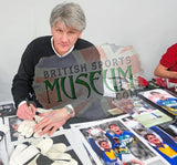 John Lukic Hand Signed Goalkeepers Glove Leeds Photo AFTAL COA