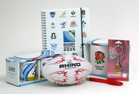 England 2015 Rugby World Cup Mug Notepad MiniBall Gift Box RRP£14.99