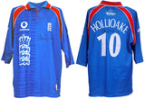 Adam Hollioake Match Worn & Hand Signed England ICC World Cup '99 Cricket Shirt AFTAL COA