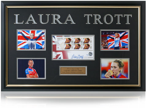 Laura Trott Olympic Legend Hand Signed London 2012 FDC Cover Presentation COA