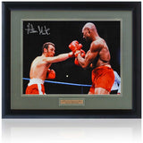 Alan Minter Boxing Legend Hand Signed 16x12'' Photograph AFTAL COA