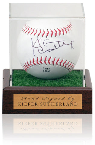 Kiefer Sutherland Jack Bauer 24 Hand Signed Baseball in Display Case COA