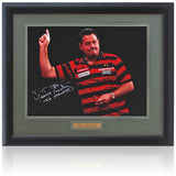 Dennis Priestley Darts Professional Hand Signed 16x12'' Photograph AFTAL COA