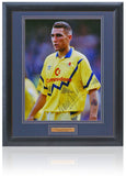 Vinnie Jones Hand Signed 16x12'' Framed Chelsea Photograph AFTAL COA