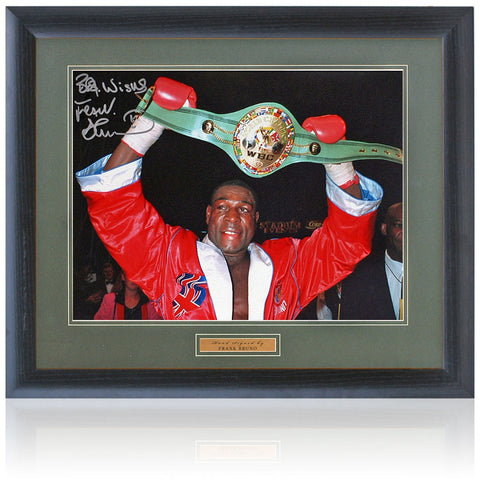 Frank Bruno Boxing Legend Hand Signed 16x12” Photograph AFTAL COA