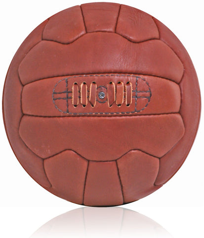 New Retro Leather 18 Panel Football Size 5 Vintage Style Hand Stitched Ball