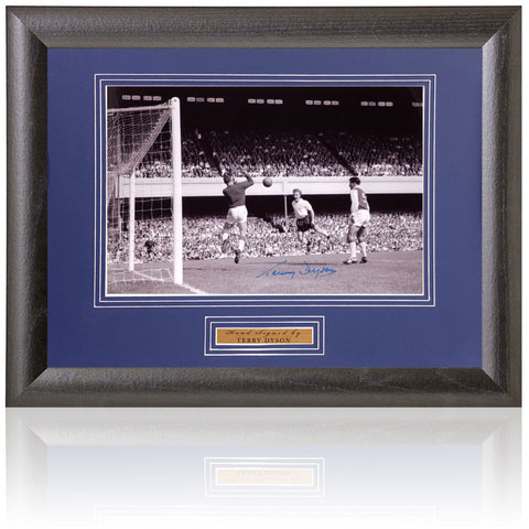Terry Dyson Hand Signed Tottenham Hotspur 12x8'' Framed Photo AFTAL COA