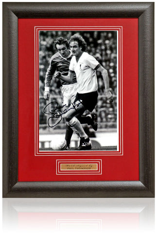 Phil Thompson Liverpool Legend Hand Signed 12x8'' Photograph AFTAL COA