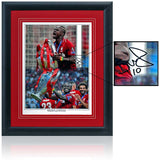 Sadio Mane Liverpool Hand Signed Champions of Europe 16x12'' Montage COA