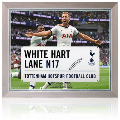 Harry Kane Hand Signed Tottenham Hotspur White Hart Lane Street Sign Presentation