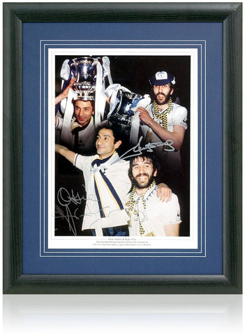 Ossie and Ricky Tottenham Hotspur Legends Hand Signed 16x12'' Montage COA