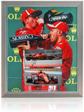 Raikkonen and Vettel Formula 1 Legends Hand Signed F1 Photo Presentation COA