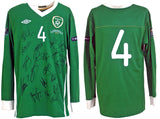 John O'Shea's Player Issued Squad Signed Republic of Ireland Shirt Euro 2010 Qualifier vs Andorra