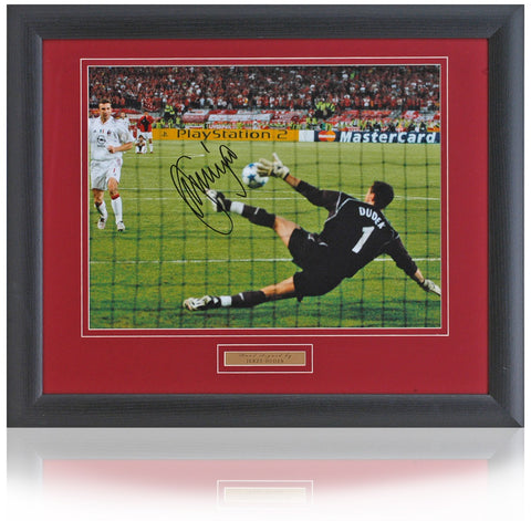 Jerzy Dudek Hand Signed 16x12'' Liverpool Photograph AFTAL COA